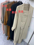 Spring And Autumn Suit 2026 New Sweater Knitted Open Shirt Coat With Chest High Waist Wide Leg Pants Three Sets