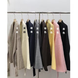 Knitted Cardigan Jacket Women 2025 Autumn And Winter New Lazy Style Loose Feeling Loose Long-Sleeved Sweater