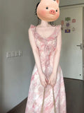 French Sweet Wind Broken Flower Small Flying Sleeve Dress Women's Summer Vacation Wind To Show Thin Beautiful Dress