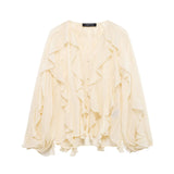 Spring New Laminated Solid Color Shirt 4786063321