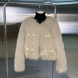 2025 New Small Fragrant Coat Women's Spring And Autumn And Winter Small Man Thick Short Fur Casual Coat