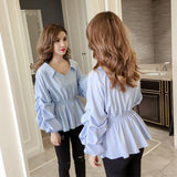 2025 Spring And Autumn New Han Fan Long Sleeve White Shirt Girl Shirt Student Chic T-Shirts