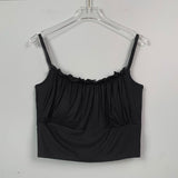 Pure Babes Ear Bra Bra Brae Sling Vest Women Summer With Chest Pads Short Repair Inside The Bottom Top