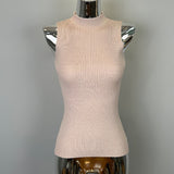 Spring And Autumn New High-End Pure Desire To Warm Up Chest High Top Solid Color Inside The Bottom Of The Knitless T-Shirt Womenins