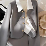 2025 Spring And Autumn New Short Coat Women Fashion Suit Casual With High-End Temperament Small Suit Woman