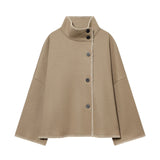 Autumn New High-Necked Velvet Line Loose Fashion Long-Sleeved Coat 7522264733