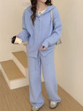 Women's Lazy Windy Loose Clotch Knitted Set Women's Korean Fashion Casual Sweater Cockigans Two-Sleeve