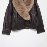 Autumn New Artificial Fur Can Be Removed Neck Gut Imitation Leather Jacket Jacket 4341853