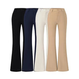 French Karm Pants Women's New High-Waisted Horn Trousers Small Thin Micro-Horned Trousers In Autumn