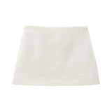 Clip Long Sleeve Symmetrical Pocket Flower Coat 7702407 Blended Thick And Texture Short Skirt 77044068