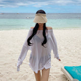 Seaside Holiday Bikini Hoodie Women Can Go To The Water Game Hot Spring Loose Thin Hoodie Outerwear
