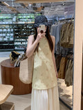 Bingning Sleeveless Dress Women 2026 Summer New Explosive Summer Beautiful Small Skirt Vest Dress