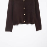 Autumn New Artificial Fur Effect Neck Knitted Coat 2142219