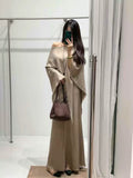Autumn And Winter New Lazy Wind Irregular Tuxedos Cape Design Fashion Knitted Top Dress Suit Woman