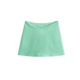 2025 Summer New Thai Hottie Sexy Low V Waist Tight Body Slim Ass Skirt Skirt Mini Short Skirt