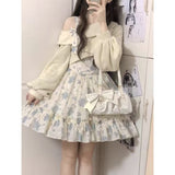 Lolita Dress Autumn And Winter New College Slams Hanging Skirt Sweet Open Shoulder Ponum Cake Skirt Girl