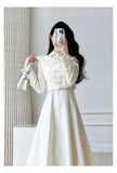 2025 Autumn Dress New Improved Cheongsam Suit To Collect Waist Thin Two Sets Of Temperament Small Fragrant Sling Dress
