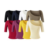 Pure Sleeve T-Shirt Girl Summer Chic Design Sense Slimming Shirt Hottie Elastic Small Top