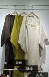 Great-Looking Gentle Wind Early Autumn Wear A Set Of Women's Lazy Knitted Shirt To Close The Waist Sling Dress Set
