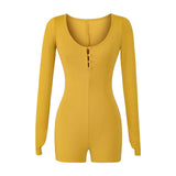 Hottie Tight Long Sleeve Conjoined Shorts Lady Wears Autumn New Spice Girls One-In-One