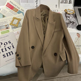 High-Level Green Explosion Of Famous Casual Blazer Women's Spring And Autumn Design Sense Of Small Loose Thin Suit Suit Suit
