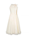 French Tea Rest Hanging Neck Dress Women's Summer 2026 New Waist Thin Temperament Gentle Pear Body Dress