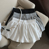 High-Stock Explosion Ballet Rope Women High Waist A Word Anti-Light Thin Casual Skirts