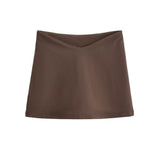 2025 Summer New Thai Hottie Sexy Low V Waist Tight Body Slim Ass Skirt Skirt Mini Short Skirt