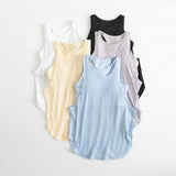 Summer Yoga Vest Women's Shockproof Chest Pad Two-In-One Sports Blouse Loose Running Fitness Set Burqa