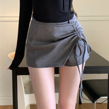 Summer New Temperament Slim Thin Bag Hip Skirt Folding With Long Legs