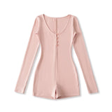 Hottie Tight Long Sleeve Conjoined Shorts Lady Wears Autumn New Spice Girls One-In-One