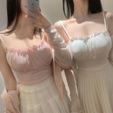 Pure Babes Ear Bra Bra Brae Sling Vest Women Summer With Chest Pads Short Repair Inside The Bottom Top