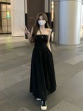 Spice Girls Folded Corset Dress Women's Fashion Temperament A-Character Skirt Waist Thin