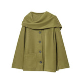 Autumn New Scarf Design Jacket British Wind Navy Coat 1302220
