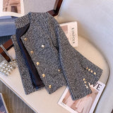 New French High-End Design Sense Casual Fashion Small Fragrant Collar Coat Woman In The Spring And Autumn Of 2025