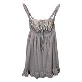 Summer New Pure Lust Breeze Breeze Breeze Bosoming Loaf Skirt Short Skirt To Show Body Sleeveless Hanging Dress
