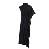 Spring New Asymmetric High-Necked Folding Top 5644024