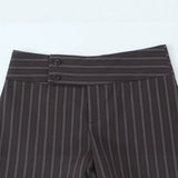 Spring New Slim Thin Striped Waist Shorts 4341402