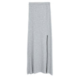 Anti-Walking Light Belt Skirt High Waist Open Skirt Tight Body Slim Ass Skirt Sexy Long Skirt Summer