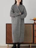 Long Sweater Cardigan Coat Women's Autumn And Winter Lazy Wind Loose Soft Glutinous Thick Warm Knitted Coat