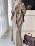 Autumn And Winter New Lazy Wind Irregular Tuxedos Cape Design Fashion Knitted Top Dress Suit Woman