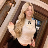 Pure Babes Korean Lace Long-Sleeved Jersey Women's Autumn And Winter Small Blouses Sweet