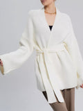 Knitted Cardigan Jacket Women 2025 Autumn And Winter New Lazy Style Loose Feeling Loose Long-Sleeved Sweater
