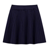 Korean College Style Suit Women's Wooden Ears Spliced Knitted Open Shirt Autumn And Winter 100-Fold Skirt Skirt Two Sets