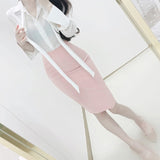 Beige High-Waisted-Gistled-Bag-And-Chin Skirts In The Middle Of The Long-Term Half-Dressed Woman South East Gate Xia New Ins