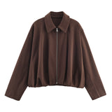 Autumn New Velvet Bomber Jacket 4174674 Trousers 4174675