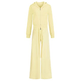 Hooded Hoodie Rope Wide Leg Pants Women Autumn New Small Trousers Trousers Trousers Hooded