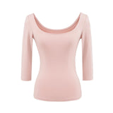 Spice Girls Seven-Sleeved T-Shirt Girl Autumn New Pure Desire To Repair The Body Slimming On The Bottom Of The Coat
