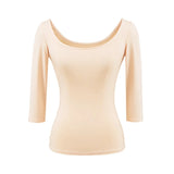 Spice Girls Seven-Sleeved T-Shirt Girl Autumn New Pure Desire To Repair The Body Slimming On The Bottom Of The Coat