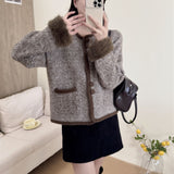 High-End Design Sense Casual Loose Small Fragrant Coat Female Fashion Temperament Round Collar Short Coat Tide
